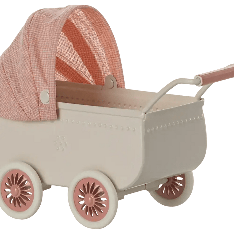 Maileg Pram Mouse Coral - Studio Play