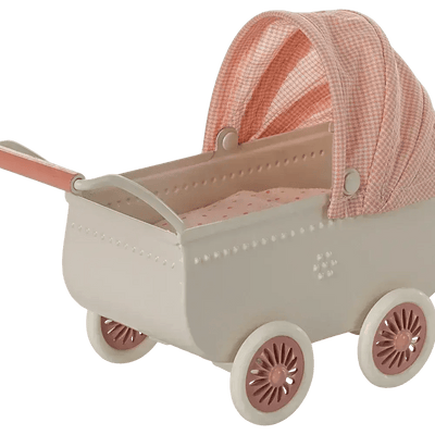 Maileg Pram Mouse Coral - Studio Play