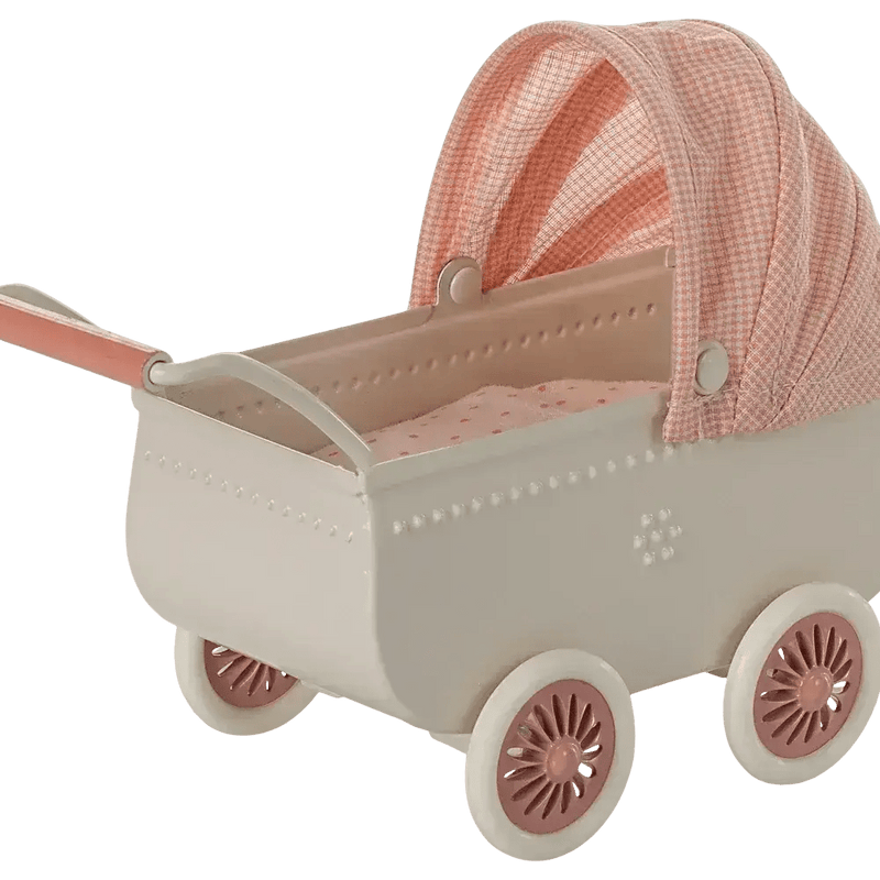 Maileg Pram Mouse Coral - Studio Play