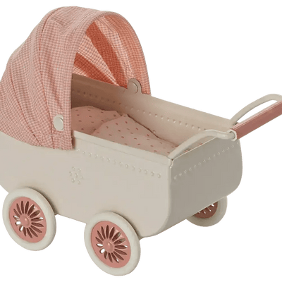 Maileg Pram Mouse Coral - Studio Play