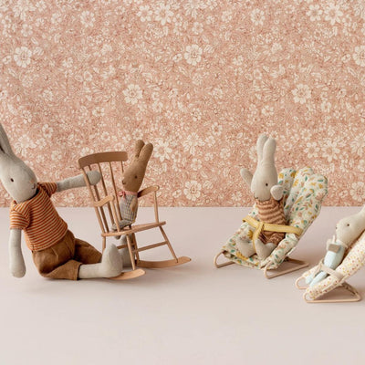 Maileg Rabbit MY Check Blue - Studio Play
