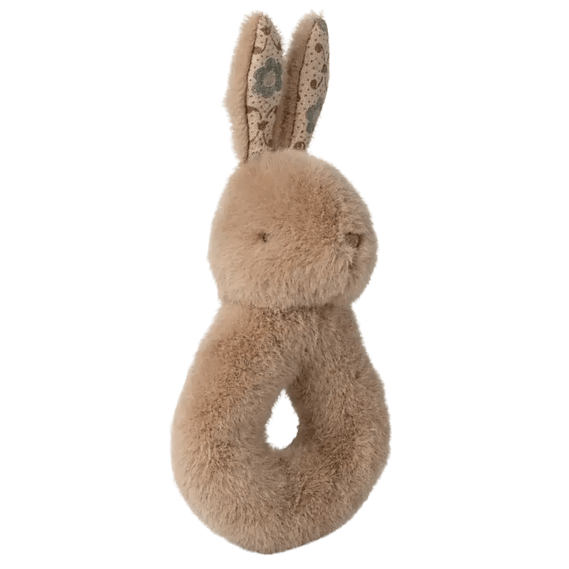 Maileg Rabbit Rattle Set Cream Peach - Studio Play