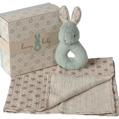 Maileg Rabbit Rattle Set Mint