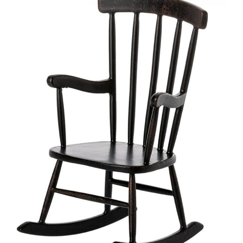Maileg Rocking Chair, Mouse Anthracite - Studio Play