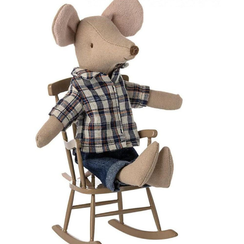 Maileg Rocking Chair, Mouse Light Brown - Studio Play