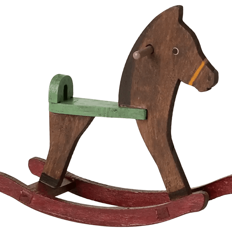 Maileg Rocking Horse Dark Brown - Studio Play