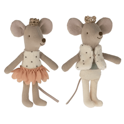 Maileg Royal Twins Mice, Little Sister And Little Brother In Matchbox II - Studio Play