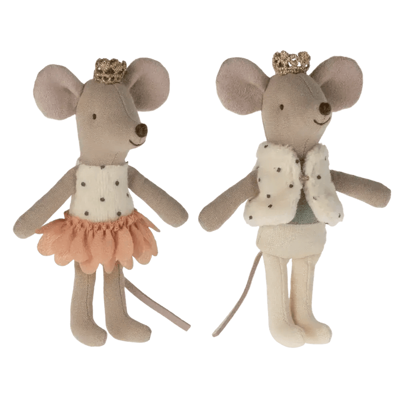 Maileg Royal Twins Mice, Little Sister And Little Brother In Matchbox II - Studio Play