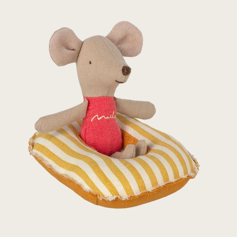 Maileg Rubber boat Yellow Stripe - Studio Play