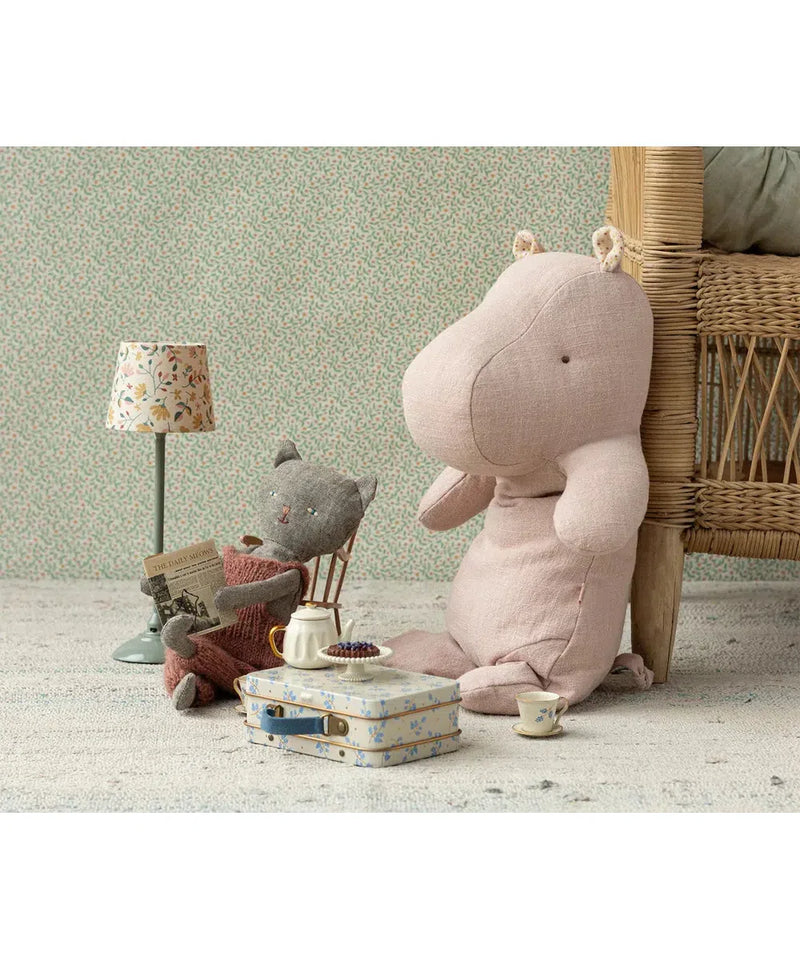 Maileg Safari Friends Hippo Medium Light Rose