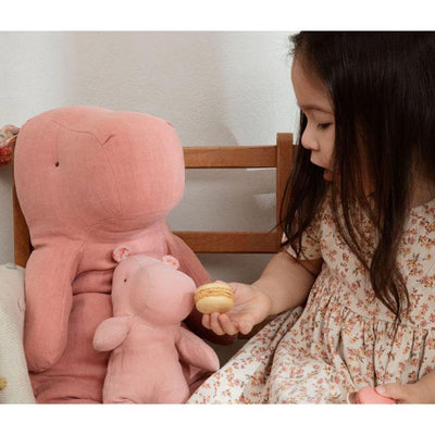 Maileg Safari Friends Hippo Small Soft Rose - Studio Play