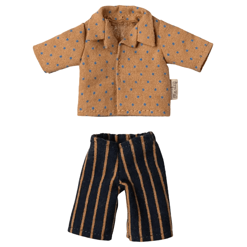 Maileg Shirt And Striped Pants Dad Mouse