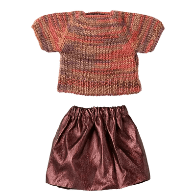 Maileg Skirt And Knitted Blouse, Mum Mouse - Studio Play