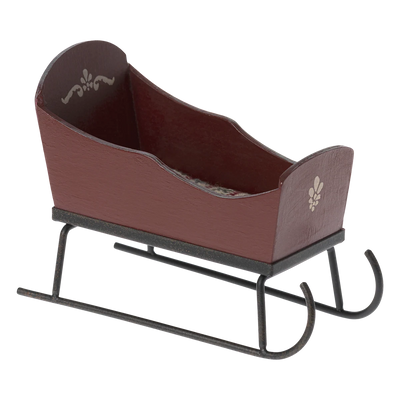 Maileg Sleigh, Mouse Red