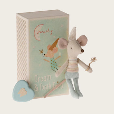 Maileg Tooth Fairy Mouse Little Brother In Matchbox