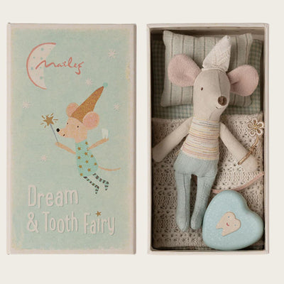 Maileg Tooth Fairy Mouse Little Brother In Matchbox