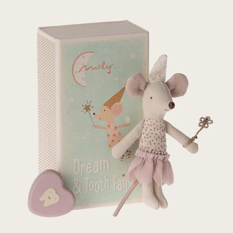 Maileg Tooth Fairy Mouse Little Sister In Matchbox