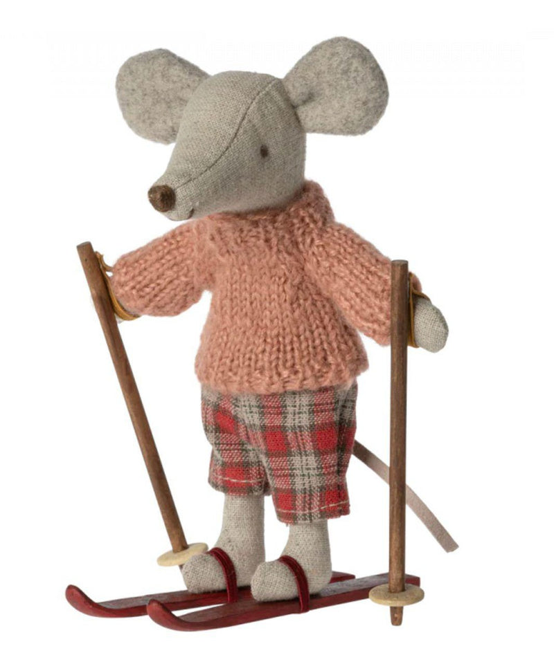 Maileg Winter Mouse With Ski Set, Big Sister