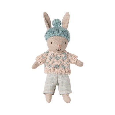 Maileg Winter Rabbit Micro Sand Mint