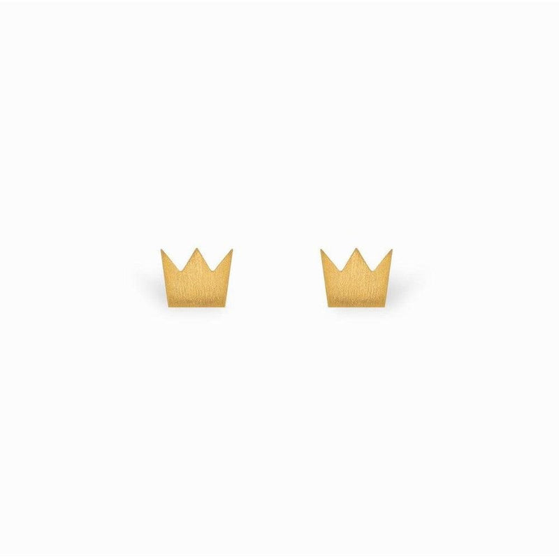 Mini Coquine Crown Golden Earrings - Studio Play