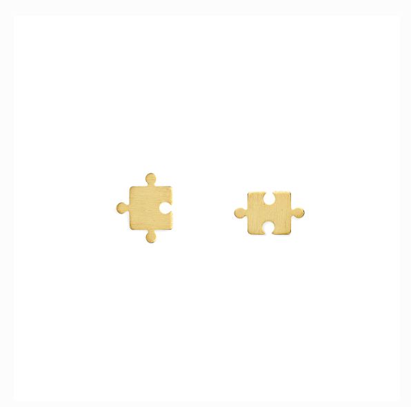 Mini Coquine Life Puzzle Golden Earrings