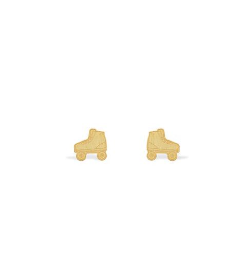 Mini Coquine Life Rollerblading Golden Earrings