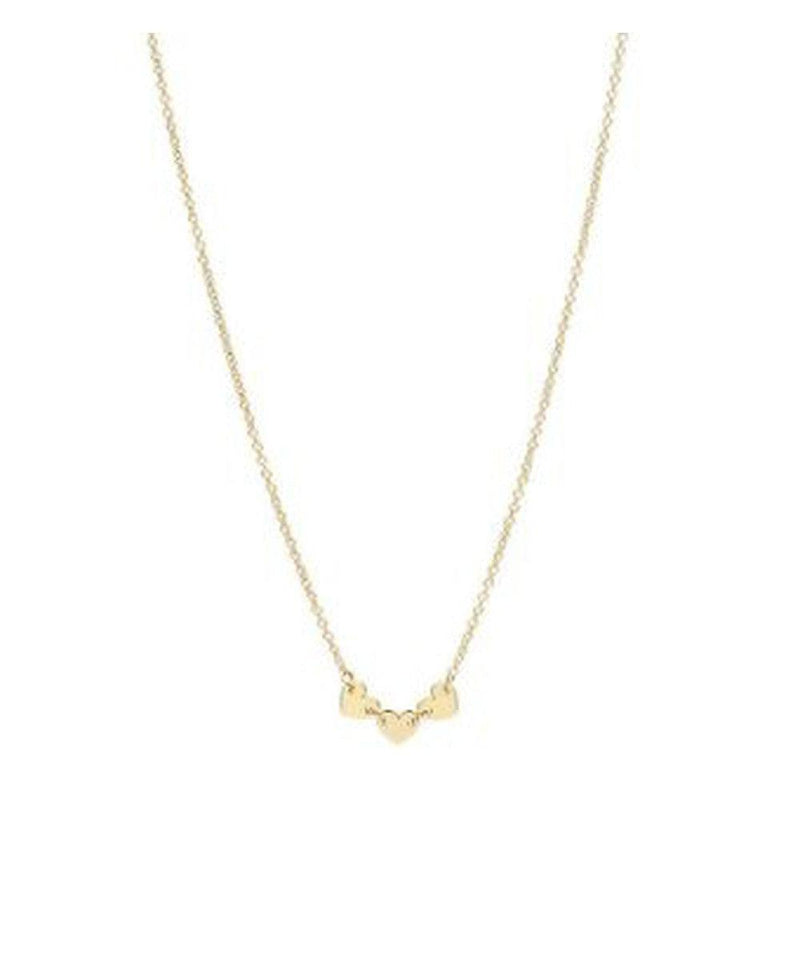 Mini Coquine Love 3 Hearts Golden Necklace