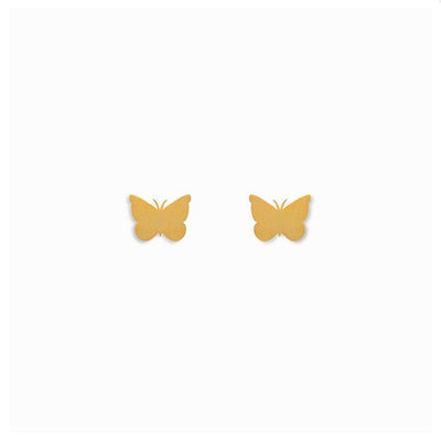 Mini Coquine Nature Butterfly Golden Earrings - Studio Play