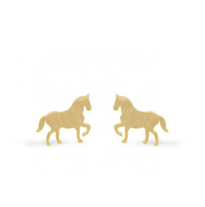 Mini Coquine Nature Horse Golden Earrings