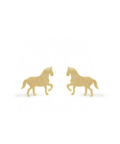 Mini Coquine Nature Horse Golden Earrings