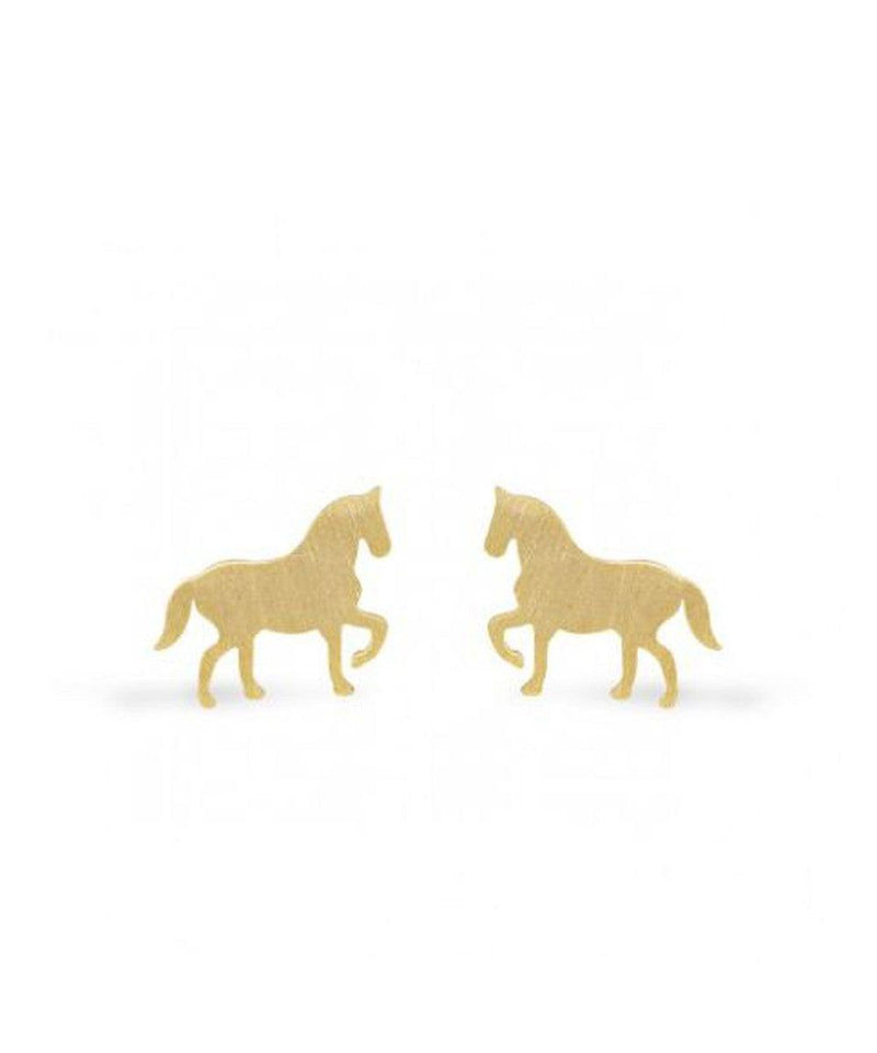 Mini Coquine Nature Horse Golden Earrings