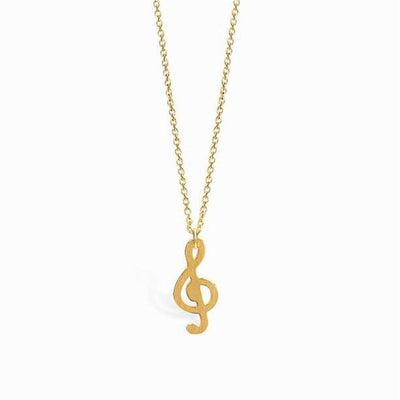 Mini Coquine Treble Clef Golden Necklace - Studio Play
