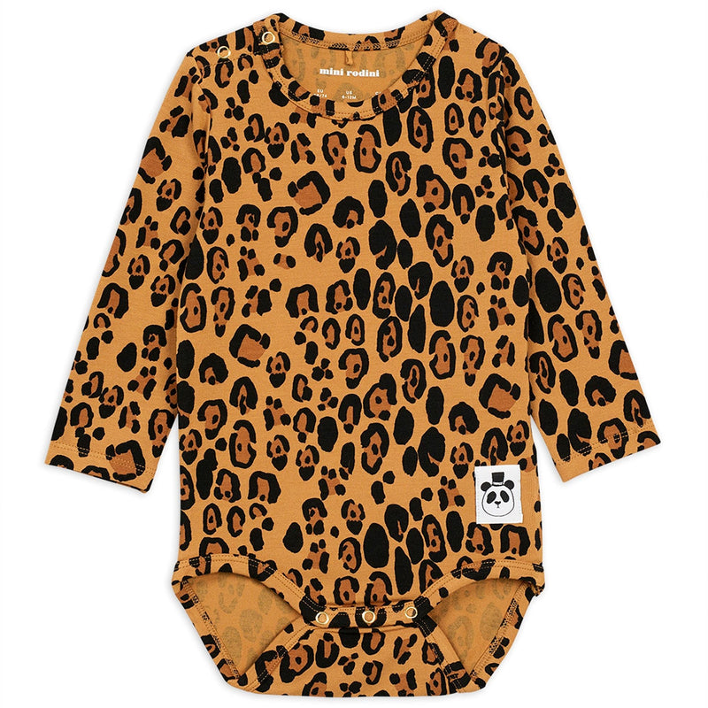 Mini Rodini Baby Basic Leopard Ls Body - Studio Play