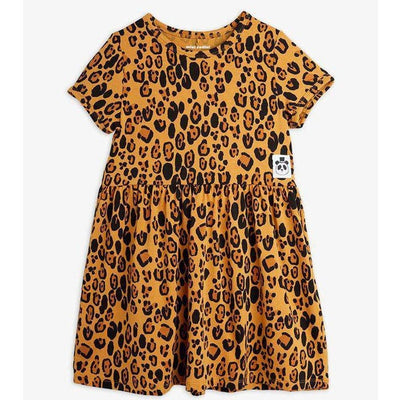 Mini Rodini Baby Basic Leopard Short Sleeve Dress - Studio Play