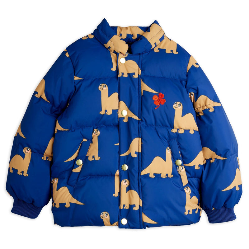 Mini Rodini Baby Dino Aop Hooded Puffer - Studio Play