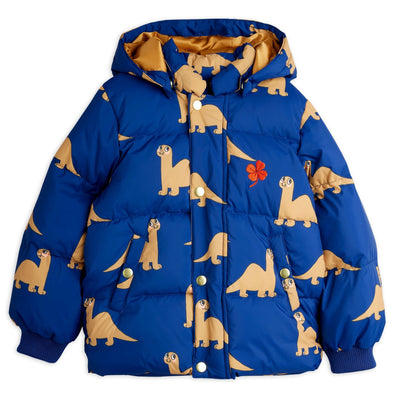 Mini Rodini Baby Dino Aop Hooded Puffer - Studio Play