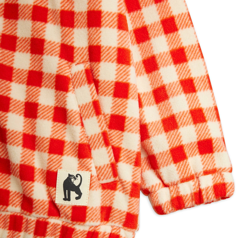 Mini Rodini Baby Gingham Aop Fleece Jacket - Studio Play