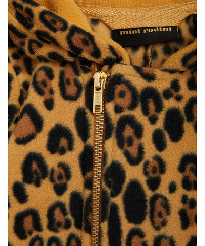 Mini Rodini Baby Leopard Fleece Onesie