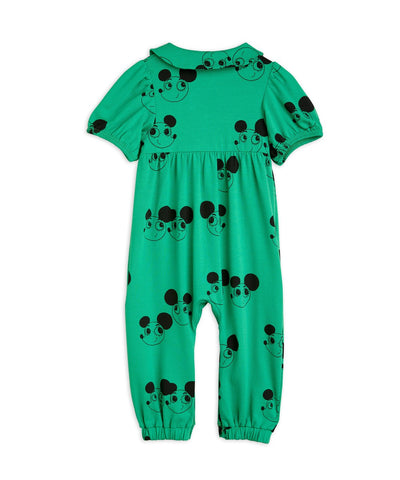 Mini Rodini Baby Ritzrats Jumpsuit Green