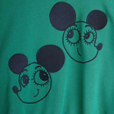 Mini Rodini Baby Ritzratz Emb Sweatshirt Green