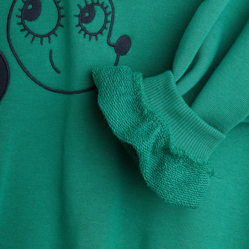 Mini Rodini Baby Ritzratz Emb Sweatshirt Green