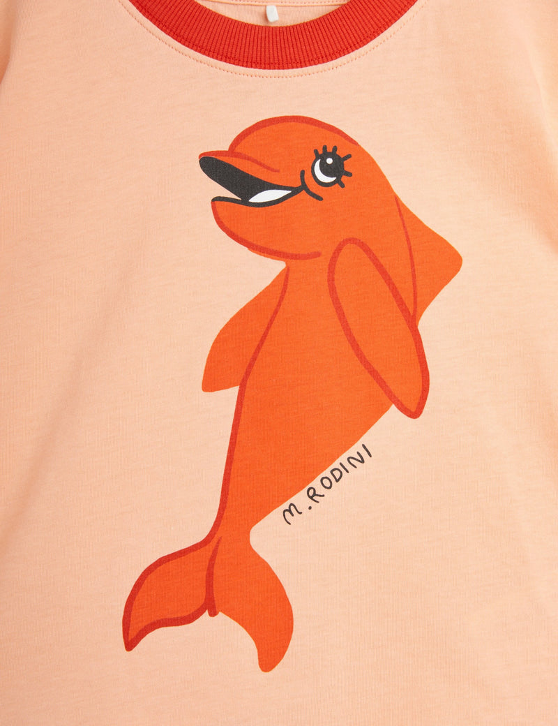 Mini Rodini Dolphin Tee Red