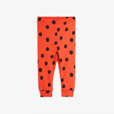 Mini Rodini Dots Aop Leggings Red - Studio Play