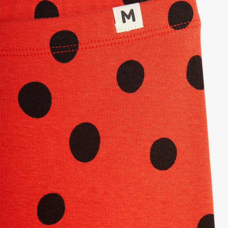 Mini Rodini Dots Aop Leggings Red - Studio Play