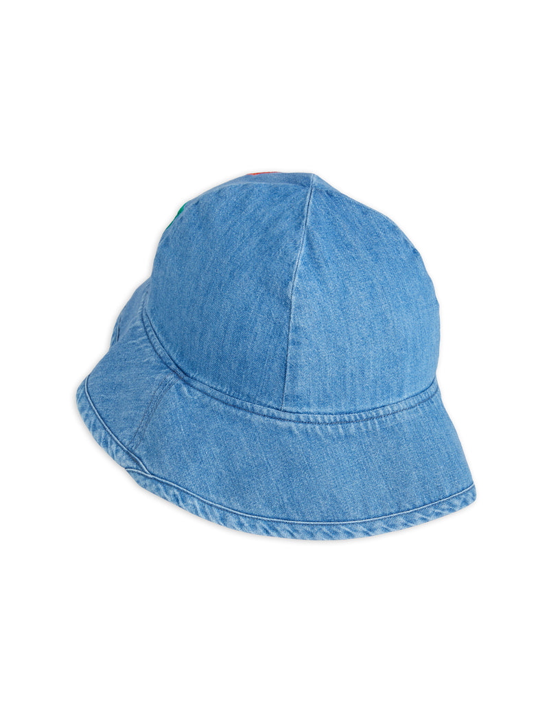Mini Rodini Note Sun Hat Blue