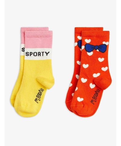 Mini Rodini Sporty 2-Pack Socks