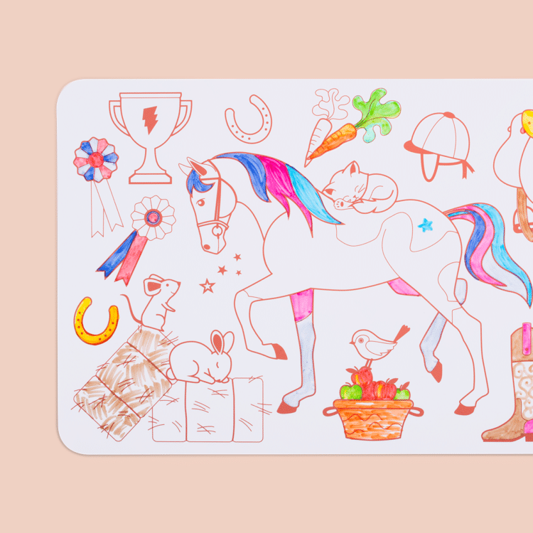 Super Petit Mini Travel Coloring Mat &