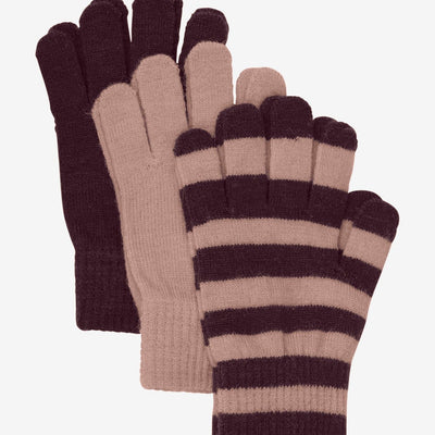 Minymo Magic Gloves Knit 3 - Pack Catawba Grape - Studio Play
