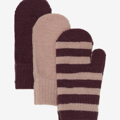 Minymo Magic Mittens Knit 3 - Pack Catawba Grape - Studio Play