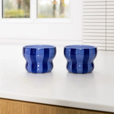 &Klevering Mug Circus Large Blue Set Of 2